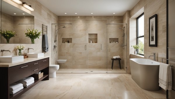 Carrelage grand format pour salle de bain : avantages